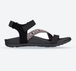 Women's Wide Fit Skechers 163221 Reggae Lite Beachy Sunrise Sandals