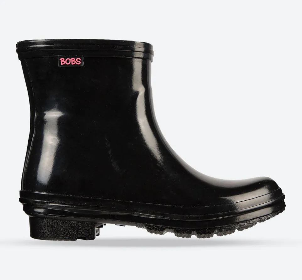 Women's Wide Fit Skechers 113377 Rain Check Neon Puddles Wellingtons Boots