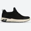 Women's Wide Fit Skechers 77281EC Marsing Waiola SR Safety Trainers - Black/White