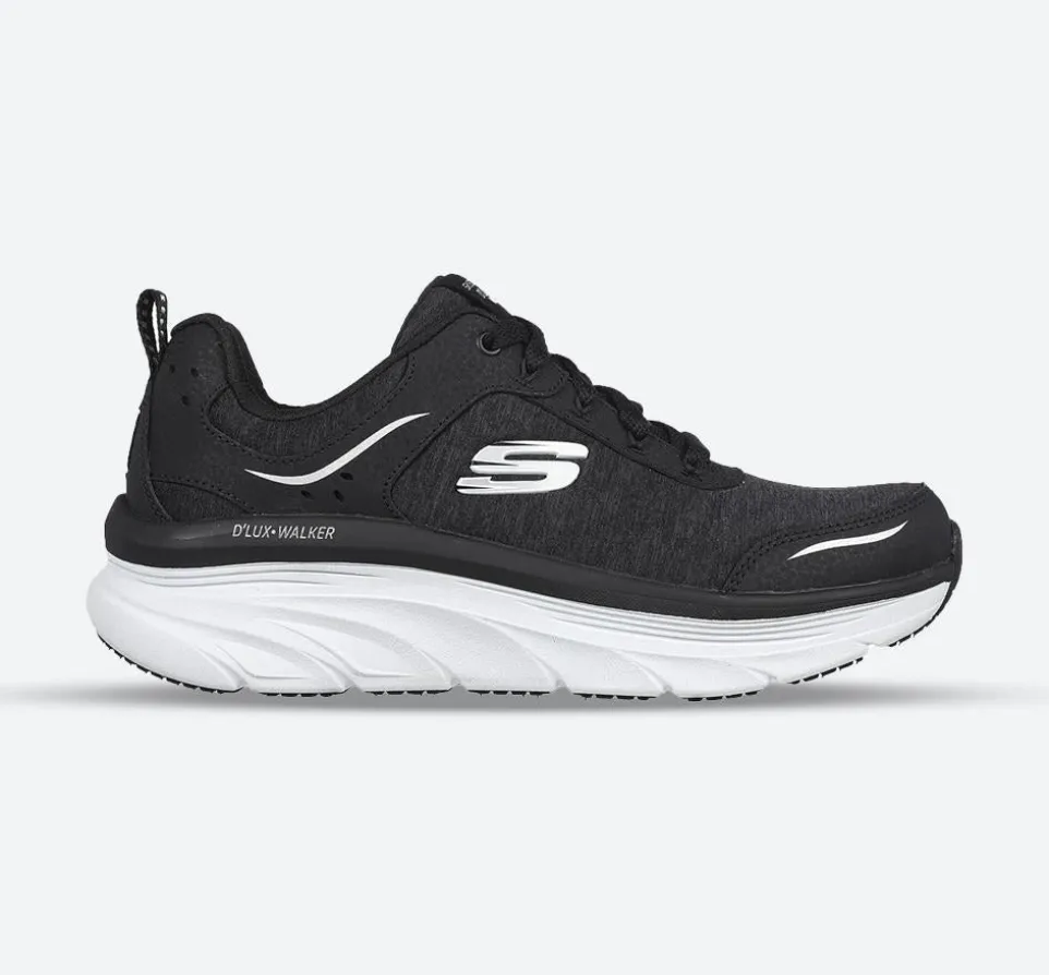 Women's Wide Fit Skechers Relaxed Fit 149336 D'lux Walker Cool Groove Trainers