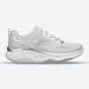 Women's Wide Fit Skechers 149837 D'lux Fitness Pure Glam Trainers