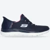 Women's Wide Fit Skechers 150123 Slip-ins Summits Diamond Dream Trainer
