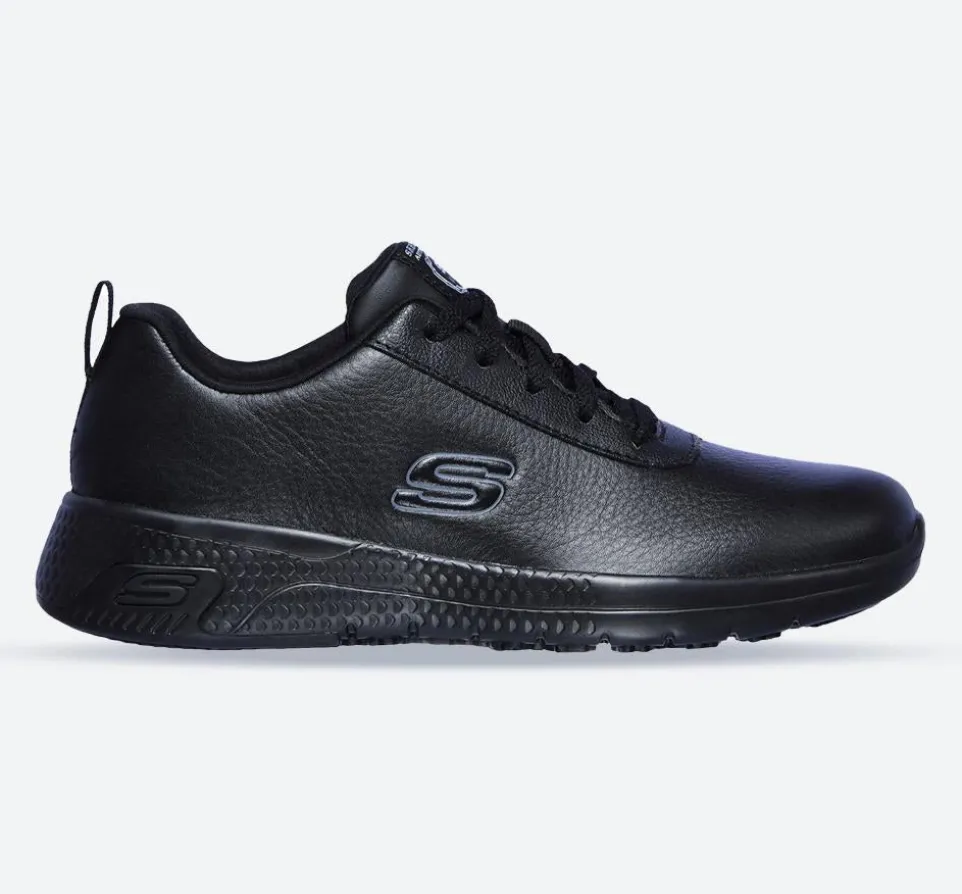 Women's Wide Fit Skechers 108010EC Marsing Gmina Slip Resistant Trainers