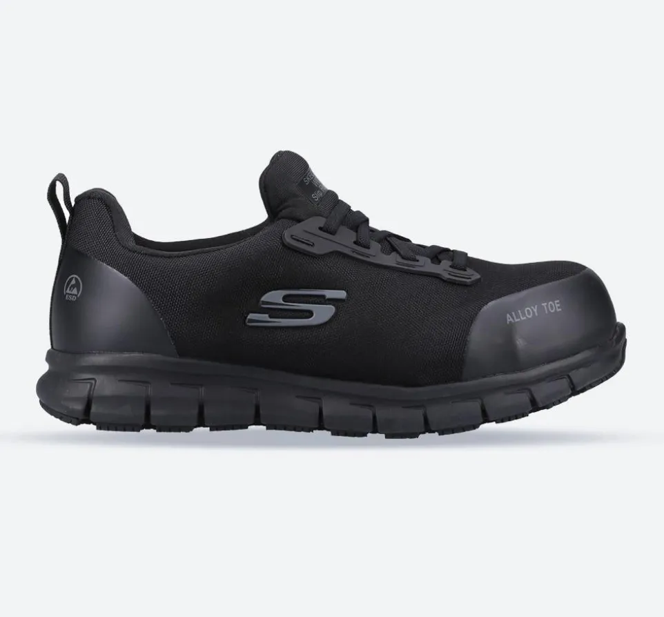 Women's Wide Fit Skechers 108041EC Sure Track Jixie Safety Trainers
