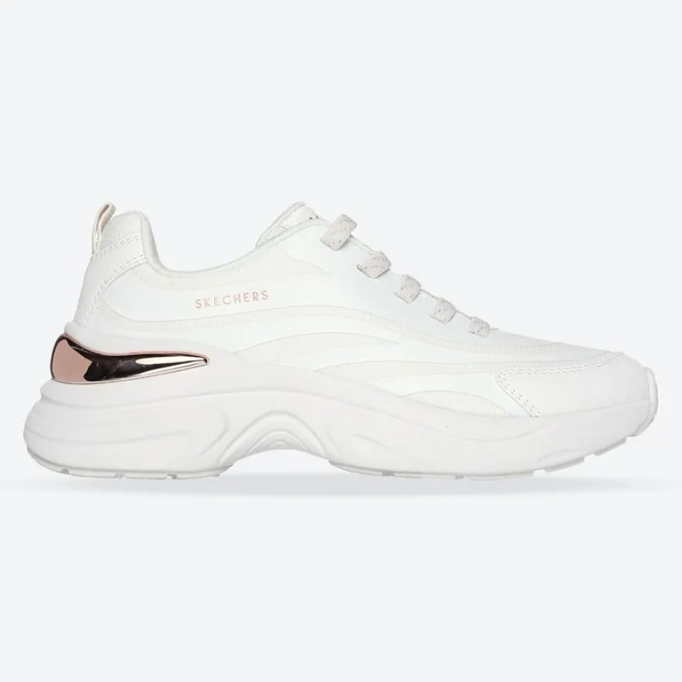 Women's Wide Fit Skechers 177575 Hazel Step N Flow Trainers