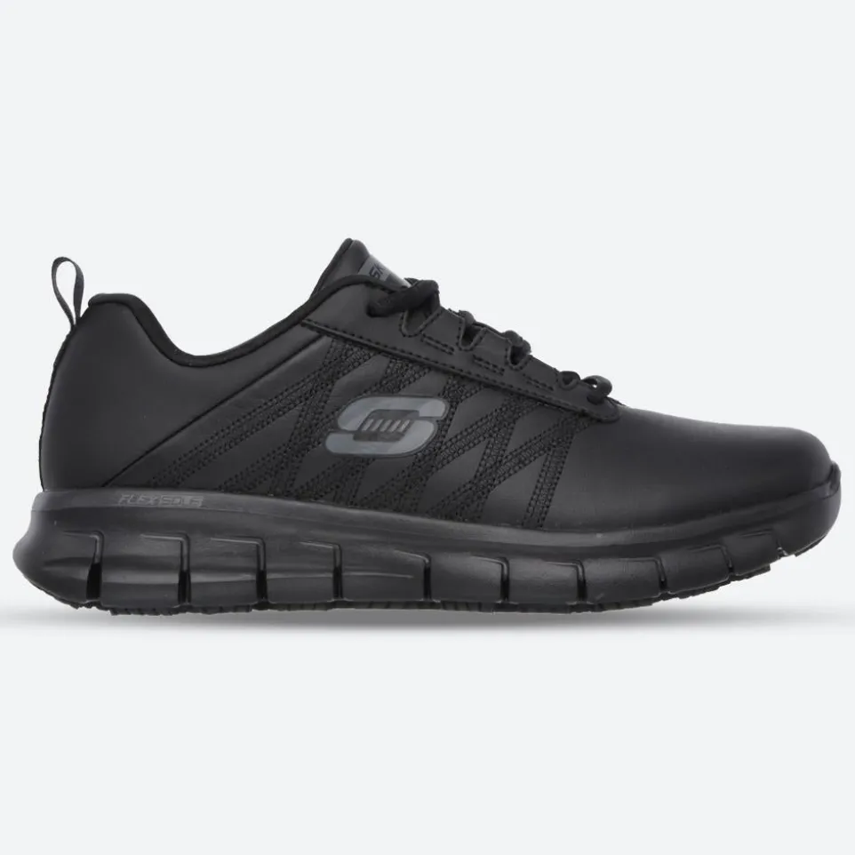 Women's Wide Fit Skechers 76576EC Sure Track Erath Occupational Trainers