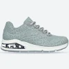Women's Wide Fit Skechers 155642 Uno 2 In Kat Neato Trainers