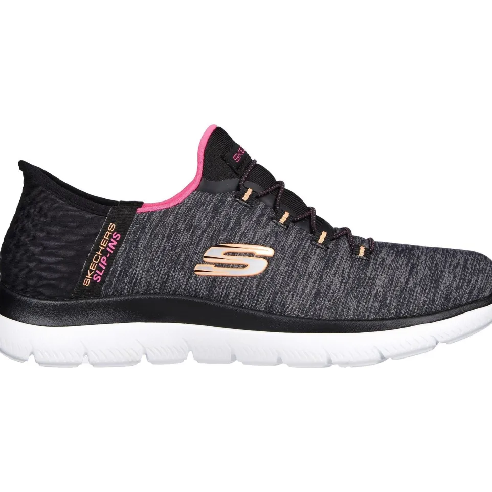 Women's Wide Fit Skechers 149937W Summits Dazzling Haze Vegan Trainers