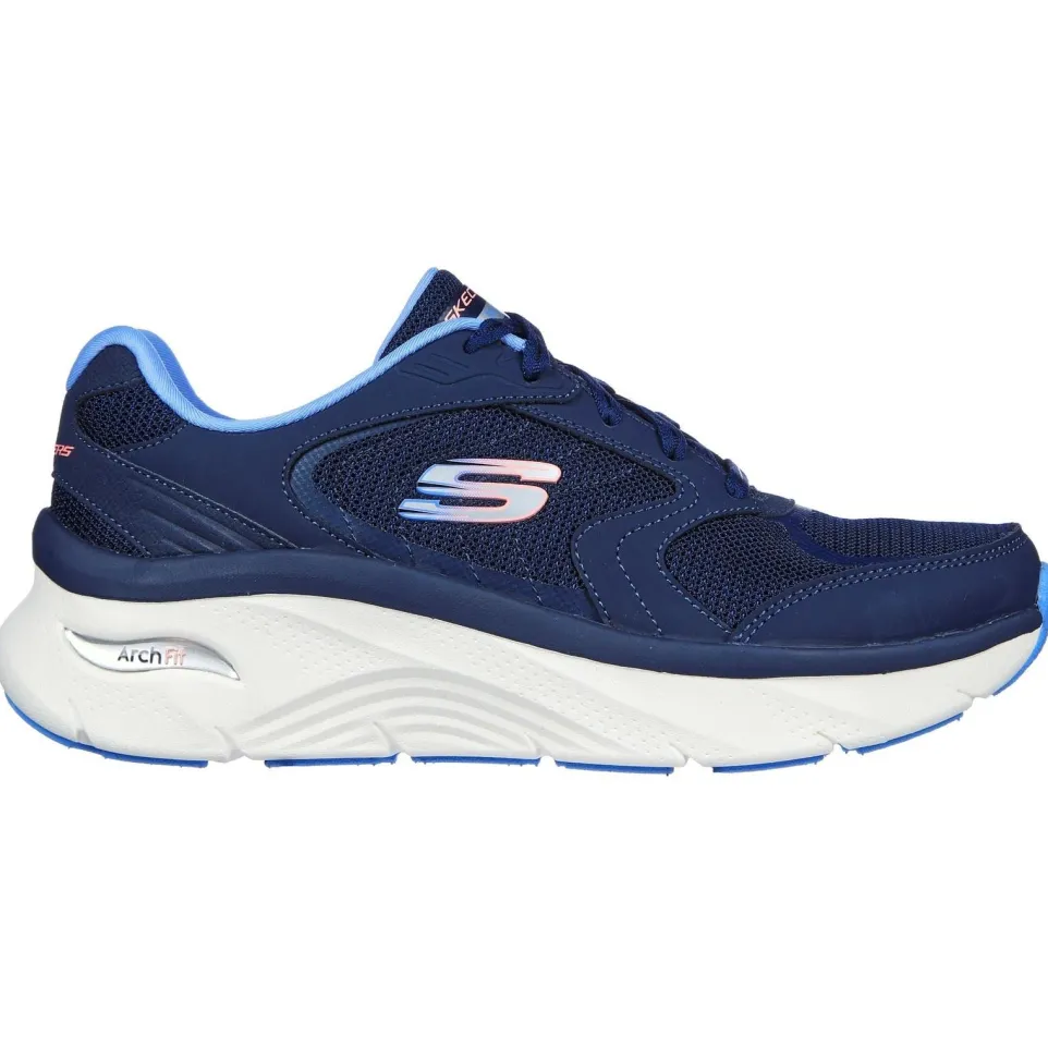 Women's Wide Fit Skechers 149686 Arch Fit D'Lux Trainers