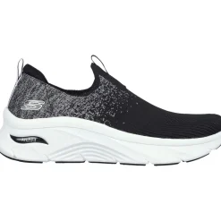 Women's Wide Fit Skechers 149684 Arch Fit D'Lux Key Journey Trainers - Black