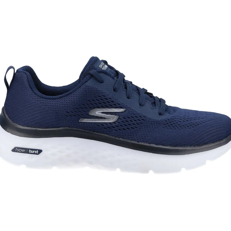 Women's Wide Fit Skechers 124578 Go Walk Hyper Burst Trainers