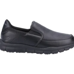 Women's Wide Fit Skechers 77236EC Nampa Annod Occupational Trainers