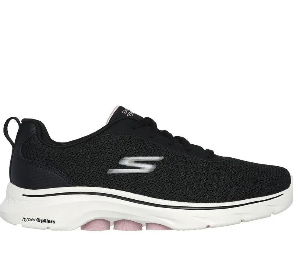 Women's Wide Fit Skechers 125207 Go Walk 7 Clear Path Trainers