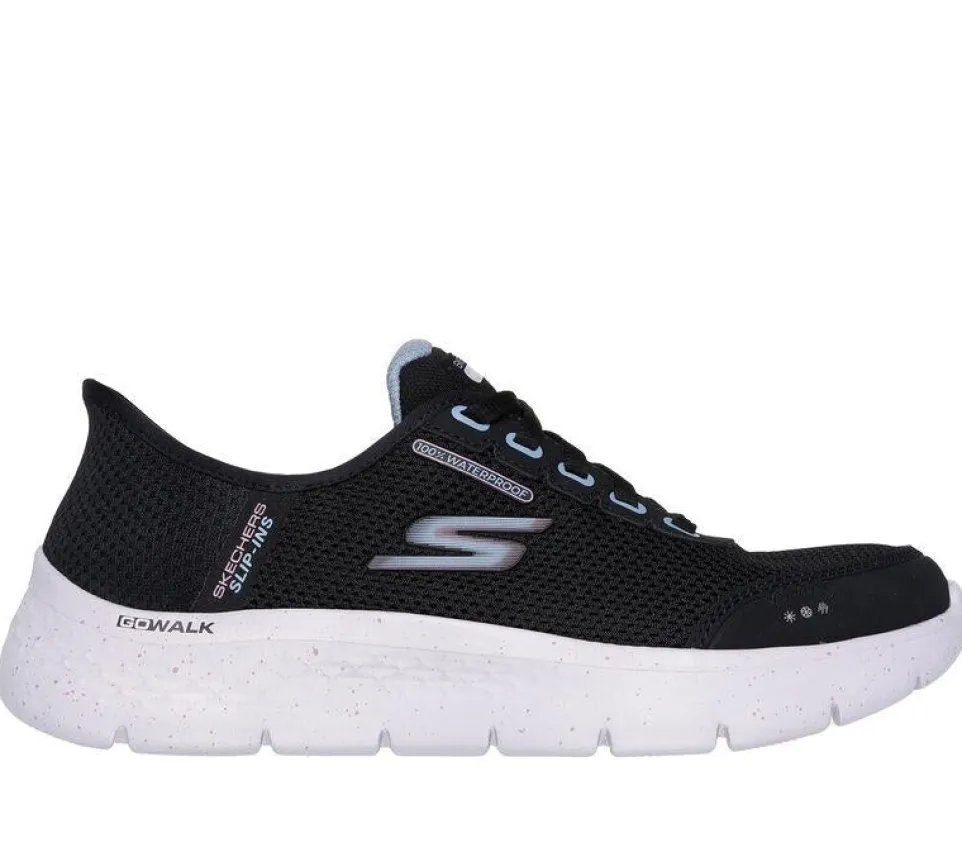 Women's Wide Fit Skechers 124846 Go Walk Flex Clear Creek Trainers