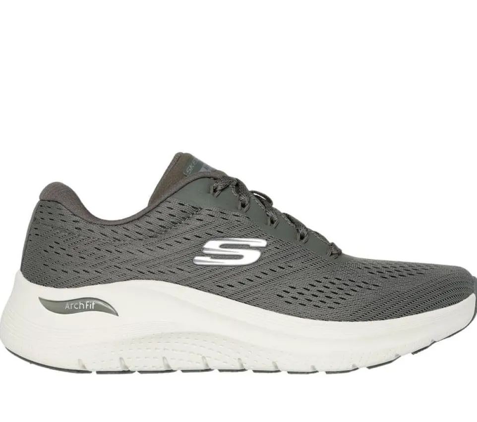Women's Wide Fit Skechers 150051 Arch Fit 2.0 Big League Trainers - Olive