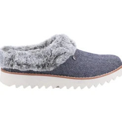 Women's Wide Fit Skechers 113422 Bobs Mountain Kiss Slippers