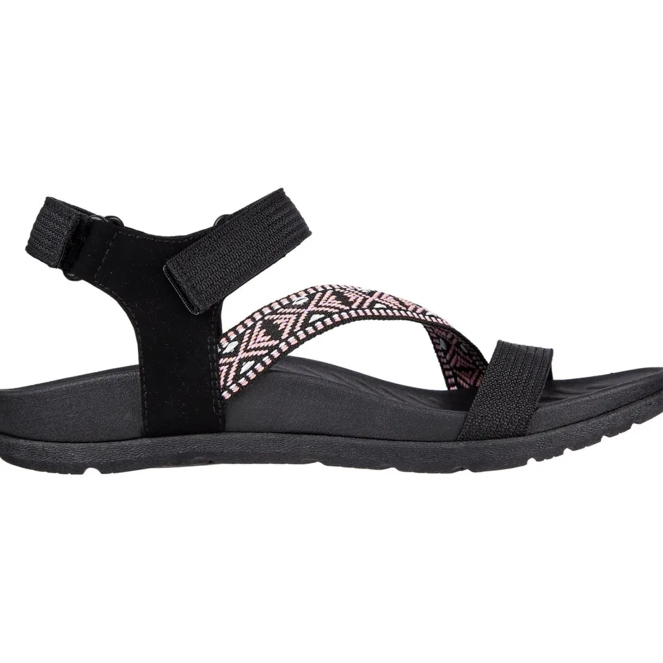 Women's Wide Fit Skechers 163221 Reggae Lite Beachy Sunrise Sandals
