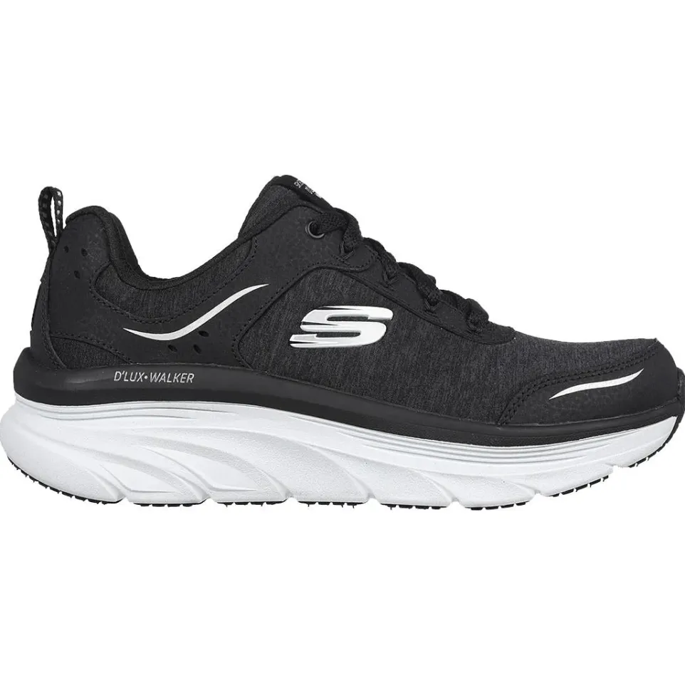 Women's Wide Fit Skechers Relaxed Fit 149336 D'lux Walker Cool Groove Trainers