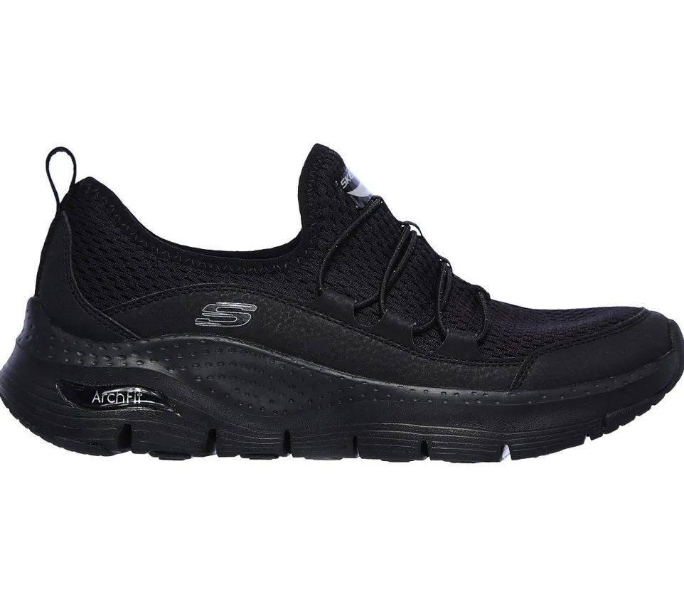 Women's Wide Fit Skechers Lucky Thoughts 149056 Arch Fit Trainers