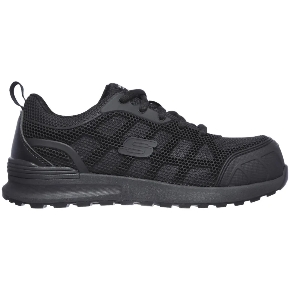 Women's Wide Fit Skechers 77289EC Bulklin Ayak Safety Shoes