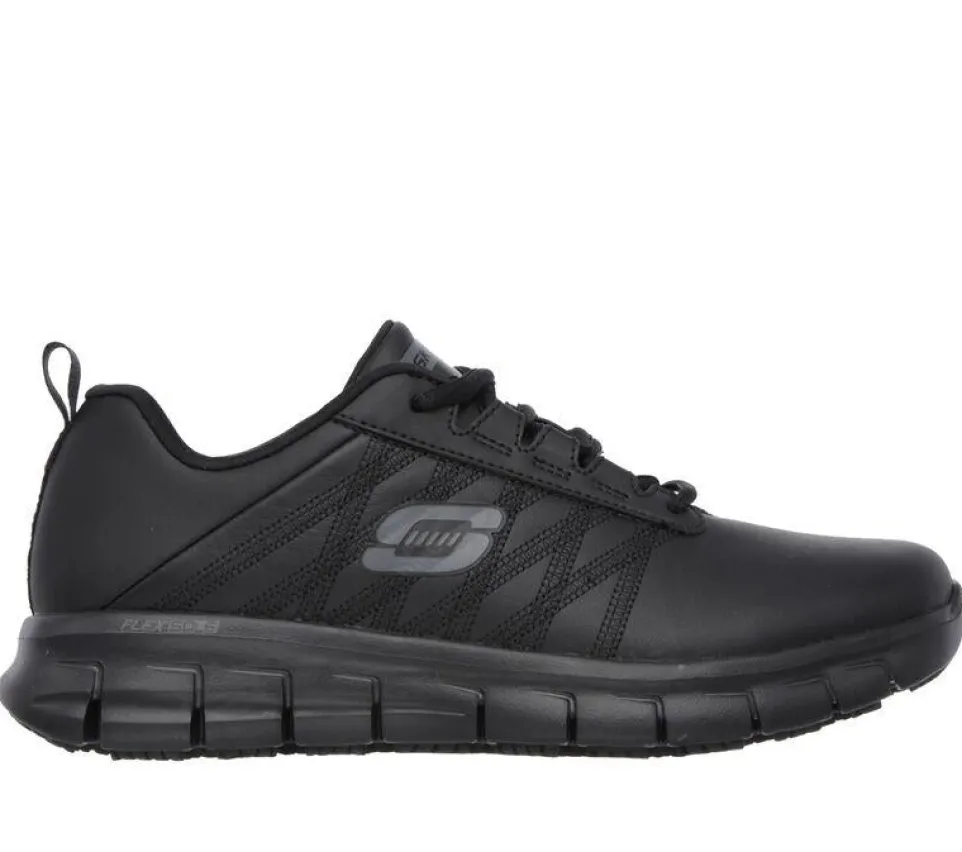 Women's Wide Fit Skechers 76576EC Sure Track Erath Occupational Trainers