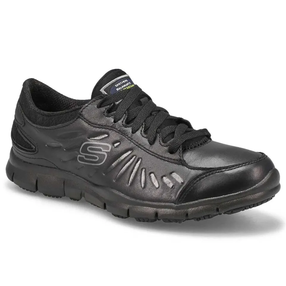 Women's Wide Fit Skechers 76551EC Eldred Occupational Trainers