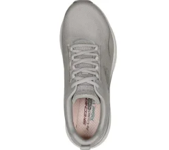 Women's Wide Fit Skechers 149837 D'lux Fitness Pure Glam Trainers