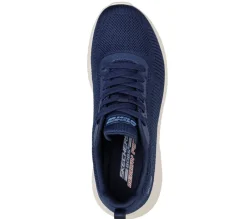 Womens Wide Fit Skechers Bobs Squad Chaos Face Off 117209 Vegan Trainers