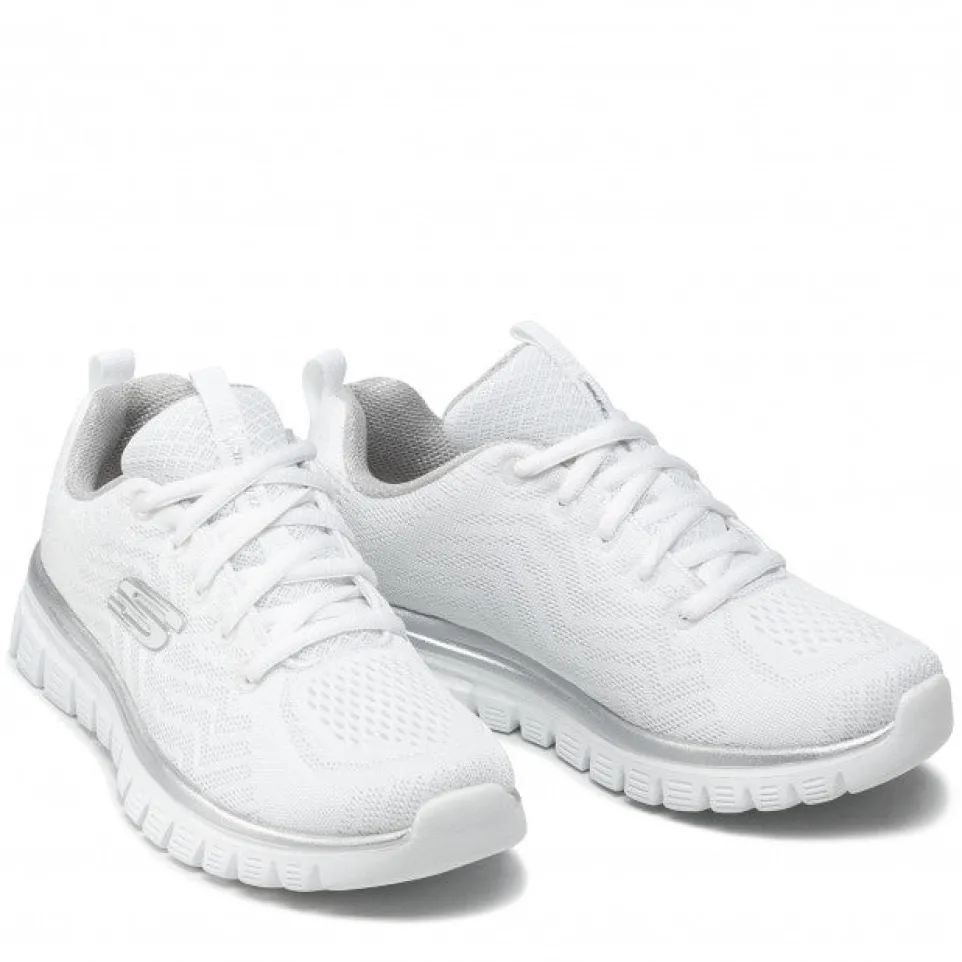 Womens Wide Fit Skechers 12615 Walking Trainers