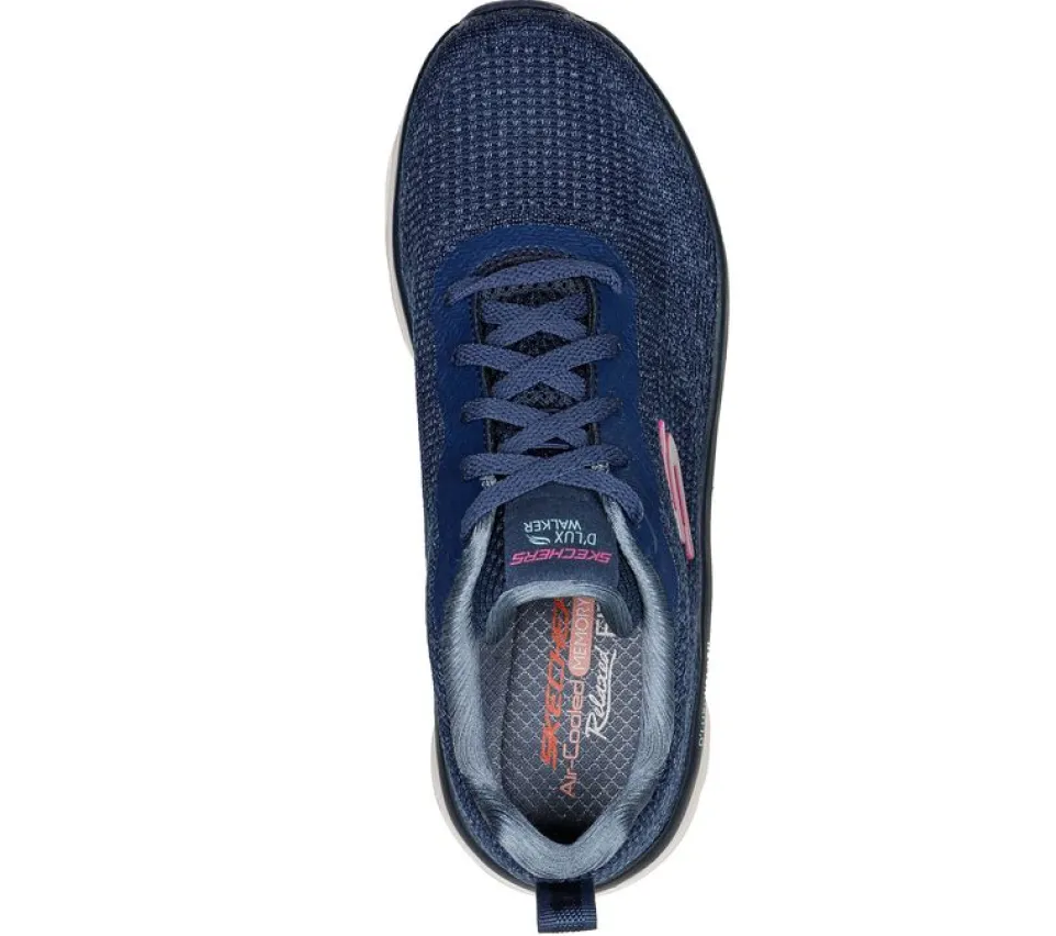 Women's Wide Fit Skechers 149815 Daily Beauty D'lux Vegan Walker Trainers