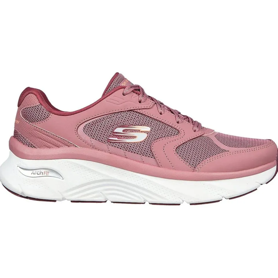 Women's Wide Fit Skechers 149686 Relaxed Fit Arch Fit D'lux Trainers
