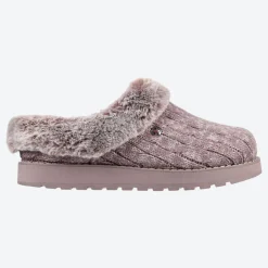 Womens Wide Fit Skechers Keepsakes Ice Angel Mule Slippers - Exclusive