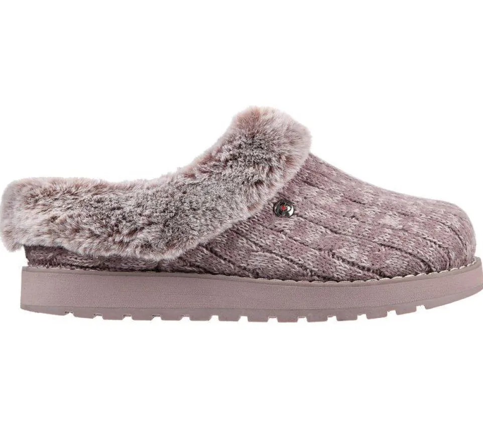 Womens Wide Fit Skechers Keepsakes Ice Angel Mule Slippers - Exclusive