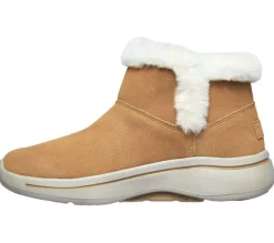 Women's Wide Fit Skechers 144400 Go Walk Arch Fit Cherish Boots