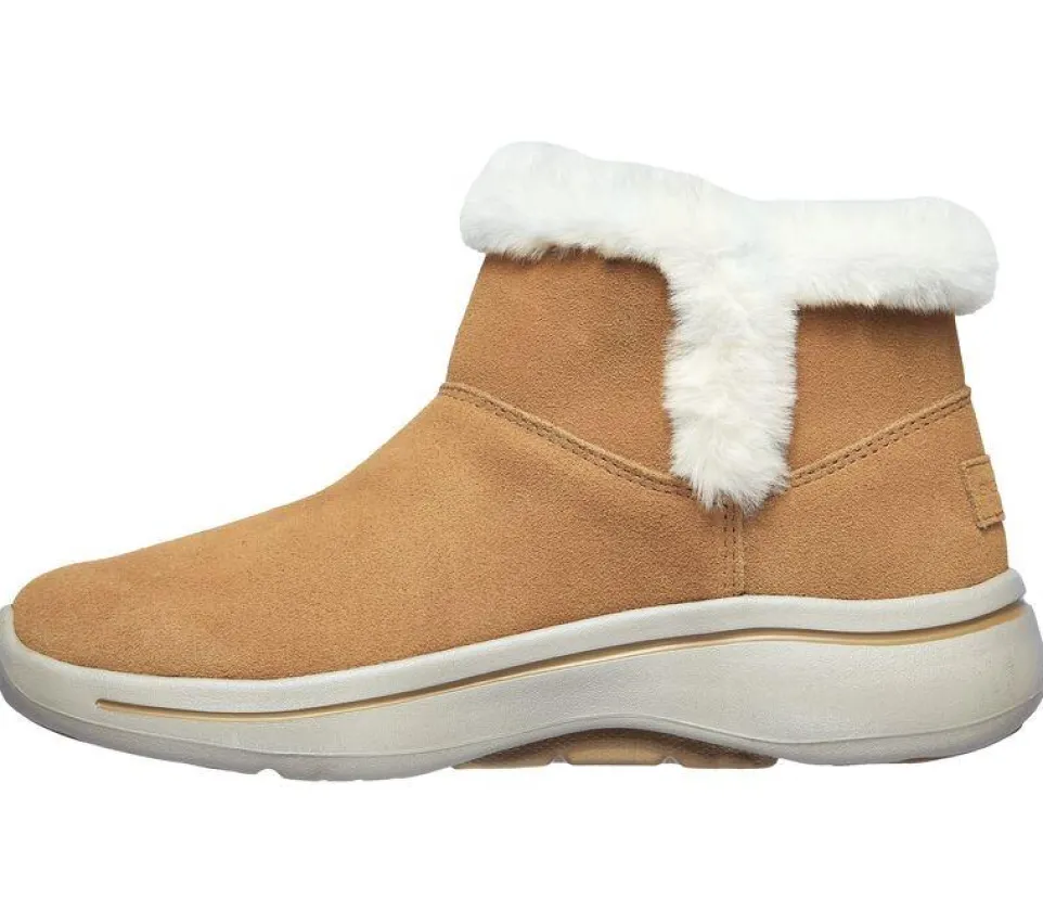 Women's Wide Fit Skechers 144400 Go Walk Arch Fit Cherish Boots