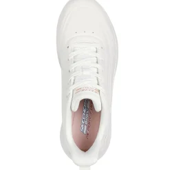 Women's Wide Fit Skechers 117497 Bobs Sport Squad Waves Trainers