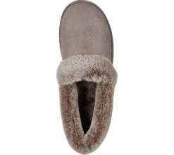 Women's Wide Fit Skechers 32777 Cozy Campfire Team Toasty Slippers
