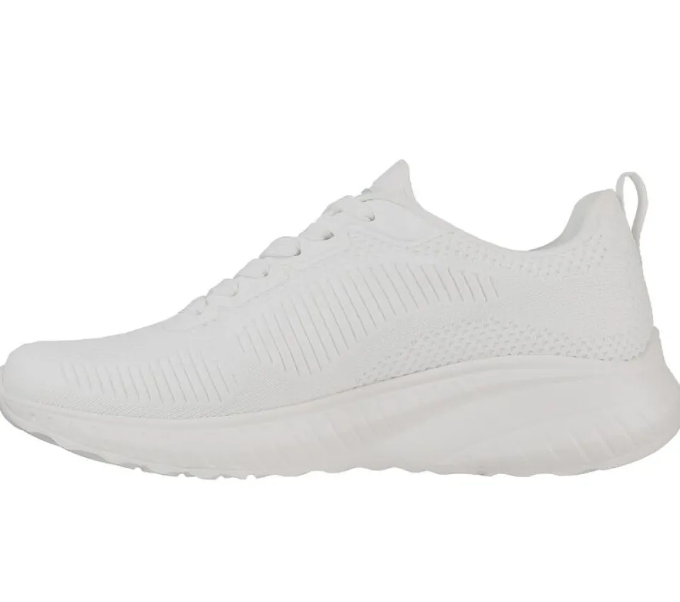 Womens Wide Fit Skechers Bobs Squad Chaos Face Off 117209 Vegan Trainers