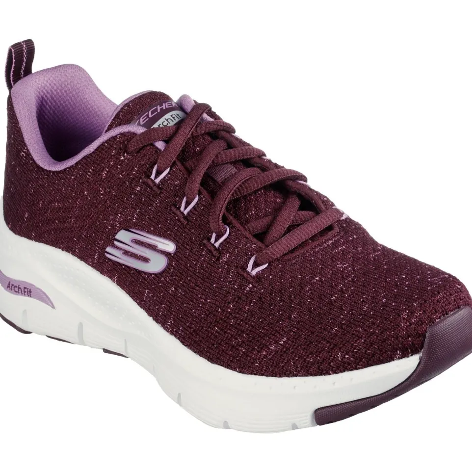 Women's Wide Fit Skechers 149713 Arch Fit Glee For All Trainers