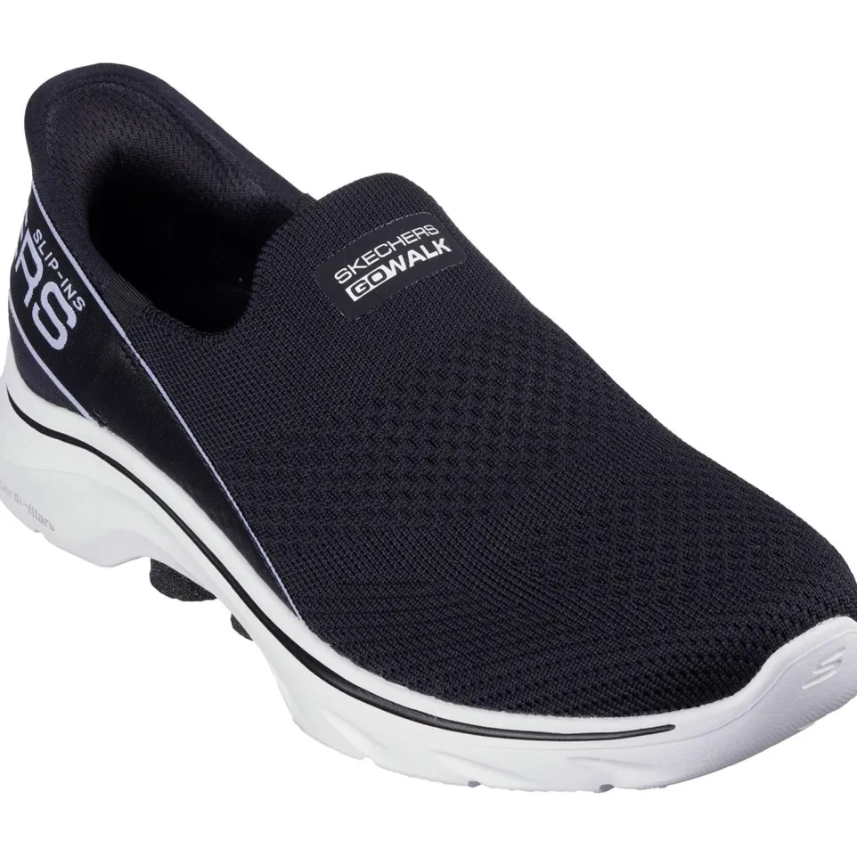 Women's Wide Fit Skechers 125231 Slip-ins Go Walk 7 Mia Trainers