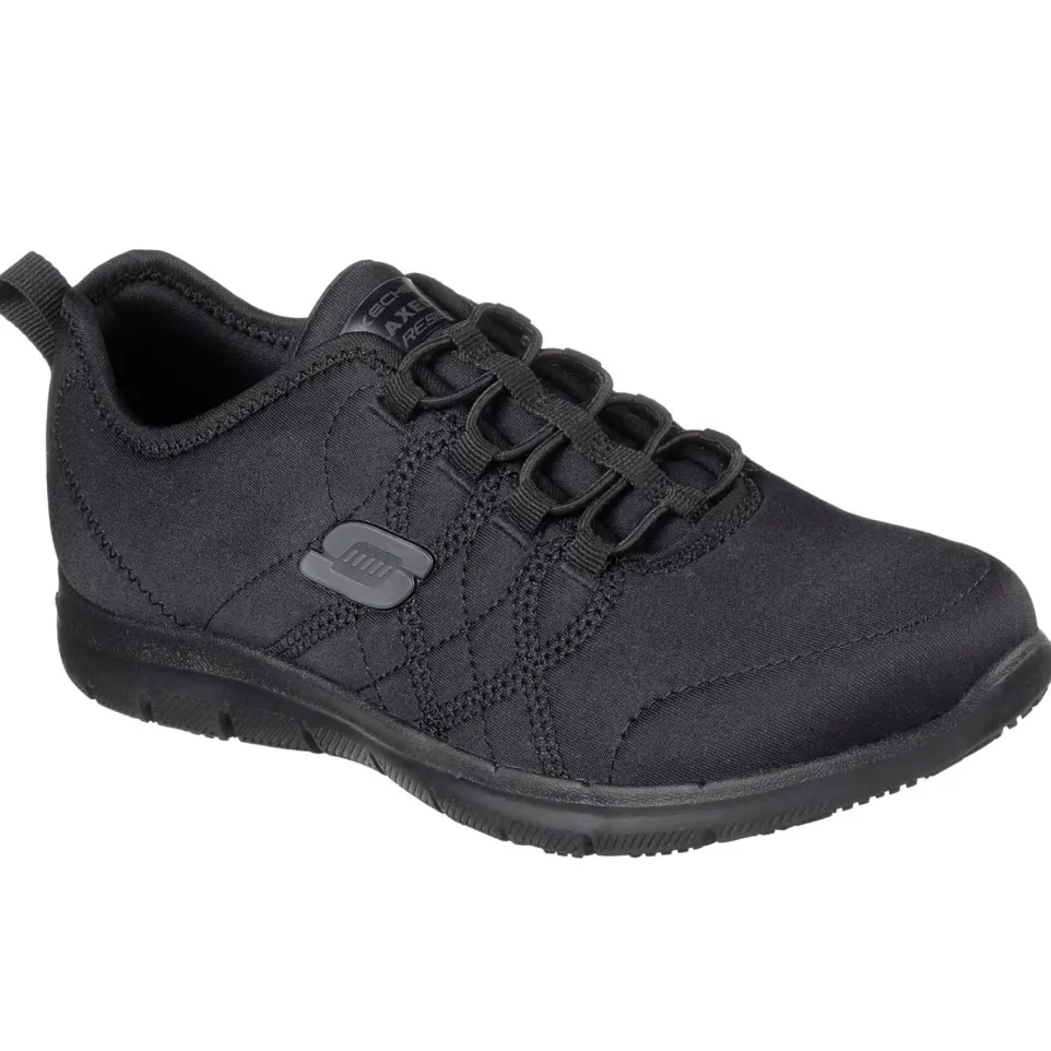 Women's Wide Fit Skechers 77211EC Ghenter Srelt Occupational Trainers