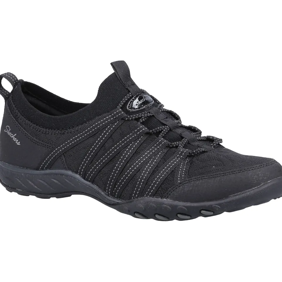 Women's Wide Fit Skechers 100244 Breathe Easy First Light Trainers