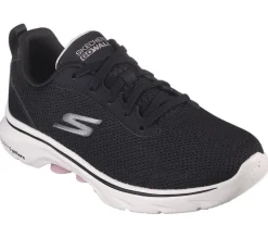 Women's Wide Fit Skechers 125207 Go Walk 7 Clear Path Trainers