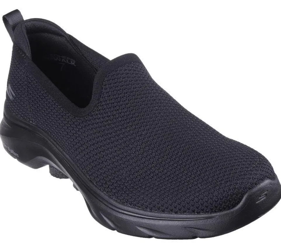 Women's Wide Fit Skechers 125218 Go Walk 7 Ivy Trainers
