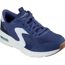 Women's Wide Fit Skechers 150076 Skech Air Court Trainers