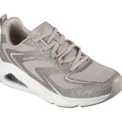 Women's Wide Fit Skechers Tres-Air Uno Glit Airy Trainers