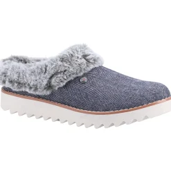 Women's Wide Fit Skechers 113422 Bobs Mountain Kiss Slippers