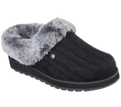 Womens Wide Fit Skechers Keepsakes Ice Angel Mule Slippers - Exclusive