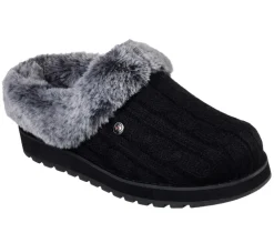 Womens Wide Fit Skechers Bobs Ice Angel 31204W Mule Slippers