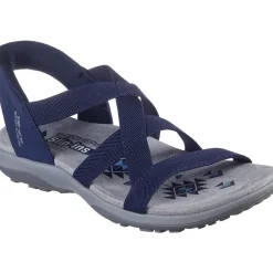 Women's Wide Fit Skechers 163460 Slip-ins Reggae Slim Stretch Flex Sandals